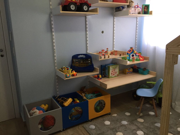 Caixa de Brinquedos Organizadora com Frente de Acriílico