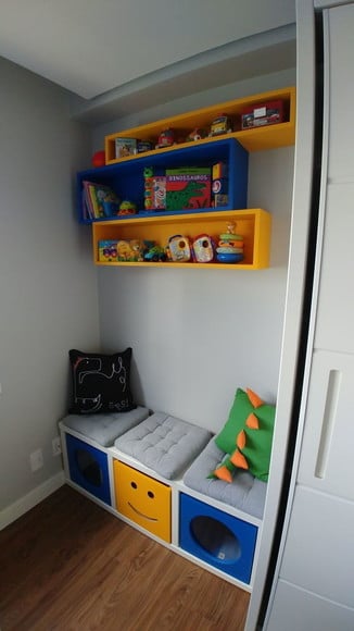 Kit Nichos, Móvel e 03 Caixas de Brinquedos -frete Grátis Sp