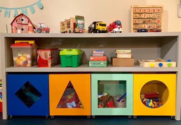 Organizador Infantil 4 Caixas de Brinquedos-frete Grátis Sp