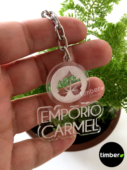Chaveiro Personalizado - Acrílico Transparente