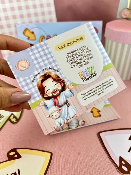 Caça aos Ovos Cristão 0010 + 4 Arquivos a Sua Escolha