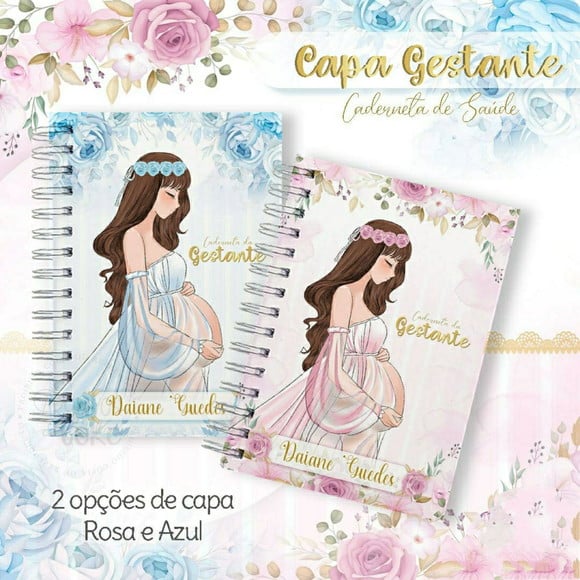 Caderneta da Gestante 2526 + 4 Arquivos a Sua Escolha