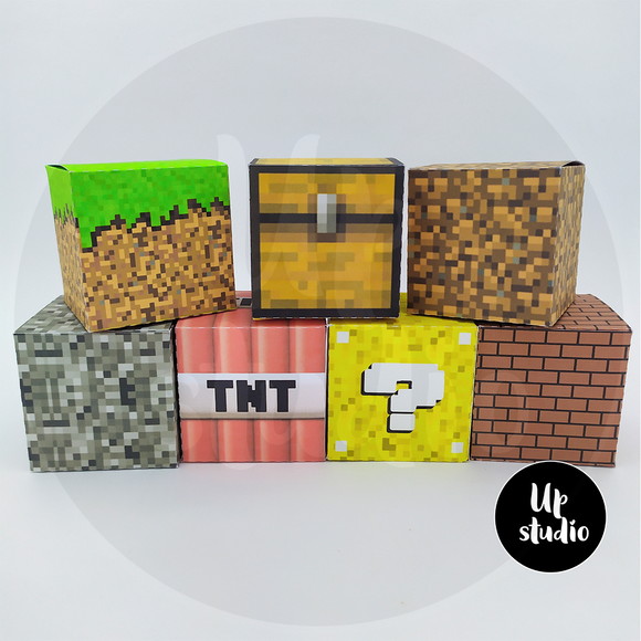 Arquivo de Corte Caixa Cubo Minecraft #018
