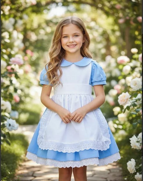 Vestido Alice no País das Maravilhas
