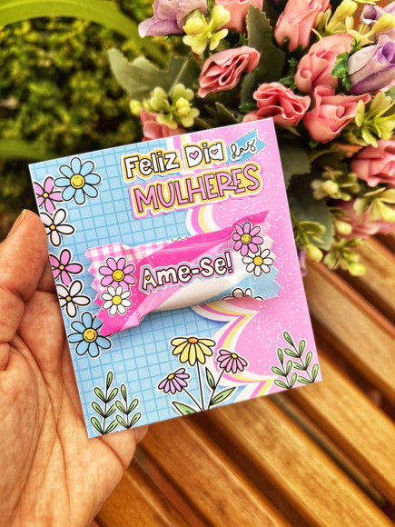 Balinha Personalizada com Card Dia das Mulheres B1