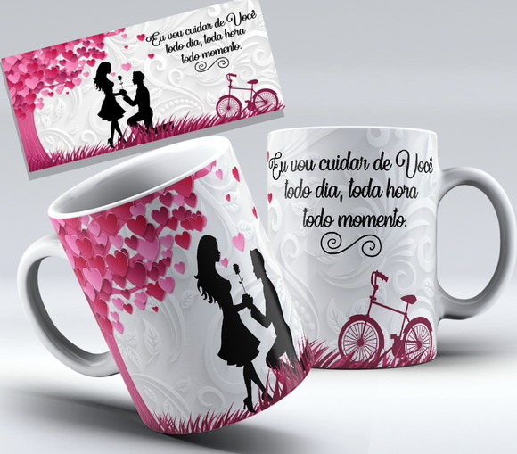 Caneca Dia dos Namorados-eu Vou Cuidar de Você