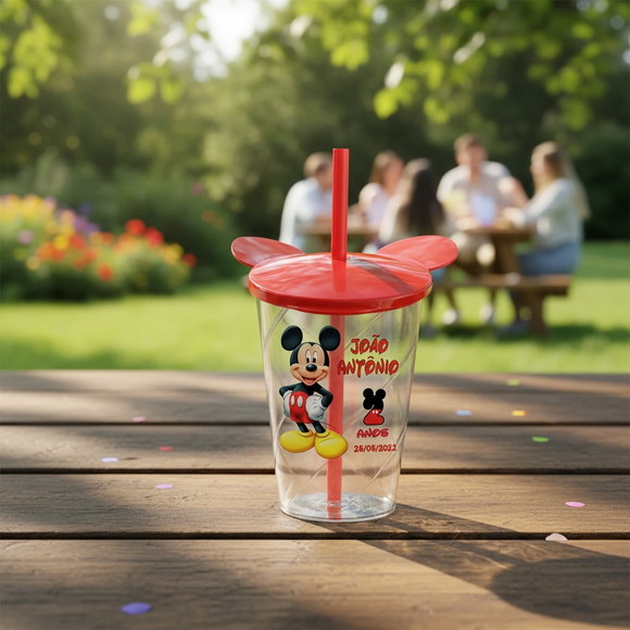 Copo Twister Personalizado - Copo Mickey - Mickey Mouse