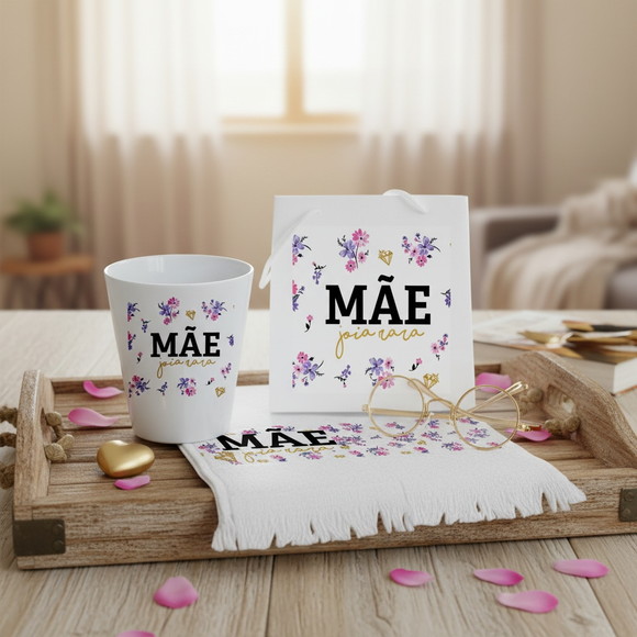 Mãe Jóia Rara - Lembranças Dia das Mães - Kit Mãe Jóia Rara