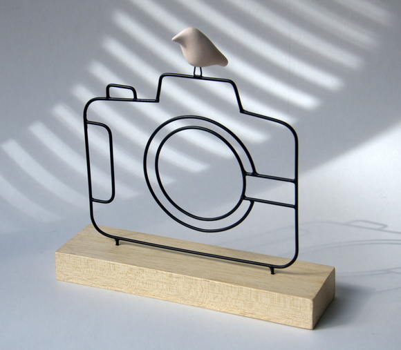 Escultura Câmera fotográfica