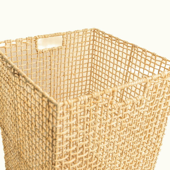 Cesto Organizador Grande em Palha Natural 50x34